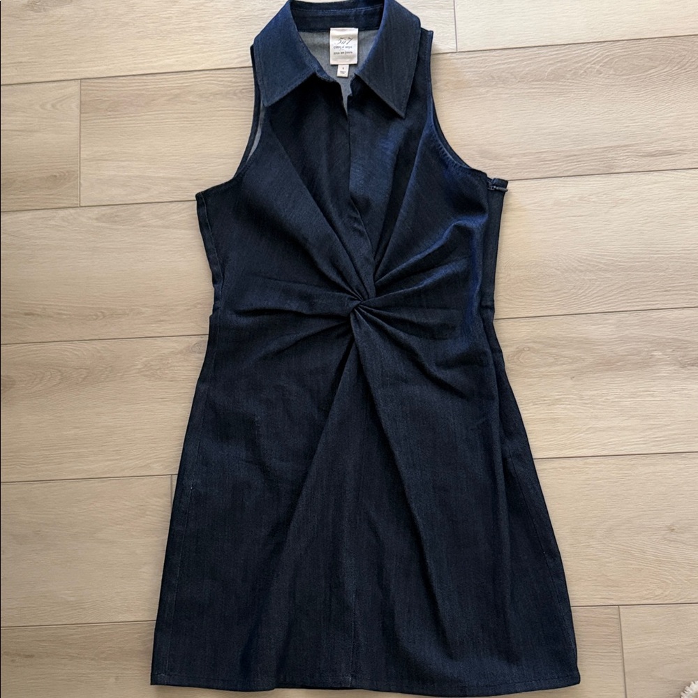 Cinq à Sept Black Twisted Front Mini Dress